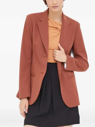 Dkny Twisted Sleeveless Top In Brown