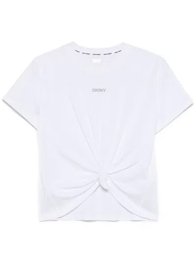 Dkny Twisted T-shirt In 白色