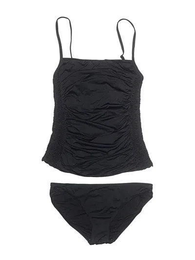 Pre-owned Dkny Two Piece Swimsuit In Black