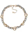 Dkny Two-row Chain Link Collar Necklace