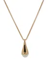 DKNY TWO-TONE BEAD 40" ADJUSTABLE PENDANT NECKLACE