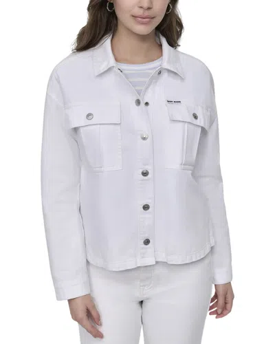 Dkny Utility Jacket In White
