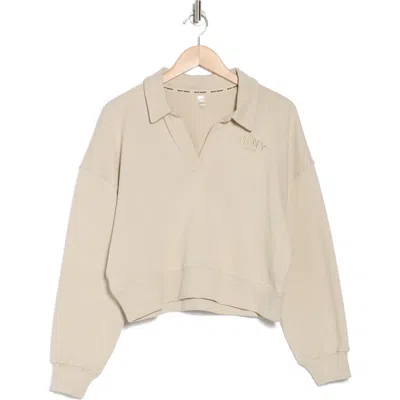 Dkny Varsity Embroidered Johnny Collar Pullover Sweater