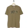 Dkny Varsity Satin Logo Oversize T-shirt In Green