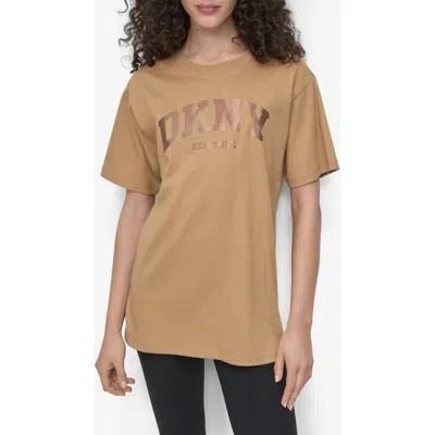 DKNY DKNY VARSITY SATIN LOGO OVERSIZE T-SHIRT