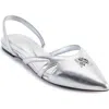 Dkny Verity Slingback Flat In Silver