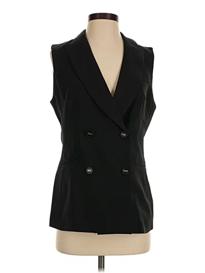 Pre-owned Dkny Vest In Black