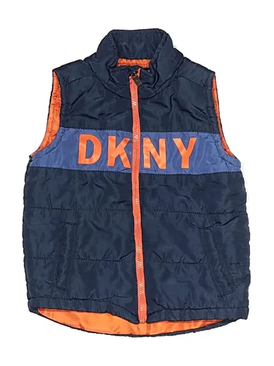 Pre-owned Dkny Kids' Vest In Blue
