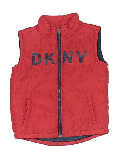 Pre-owned Dkny Kids' Vest In Red