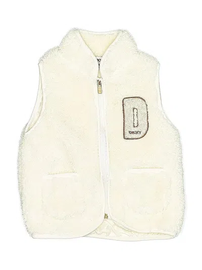 Pre-owned Dkny Kids' Vest In White