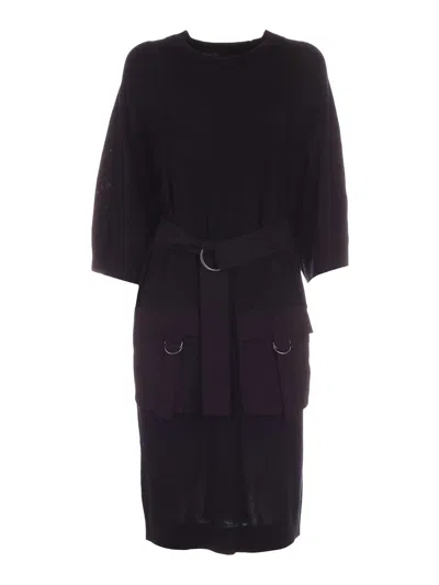 Dkny Vestido Largo - Negro