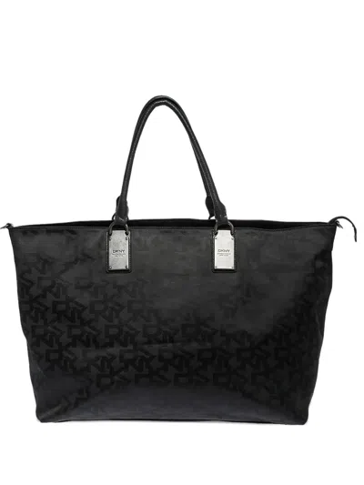 Pre-owned Dkny Vintage 2024 Dual-handle Tote Bag In Black