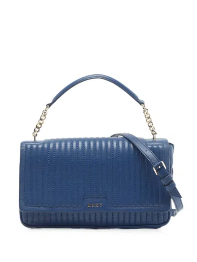 Pre-owned Dkny Vintage Gansevoort Shoulder Bag In Blue