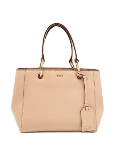 Pre-owned Dkny Vintage Leather Tote Bag