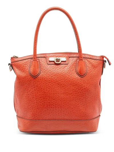 Pre-owned Dkny Vintage Leather Tote Bag