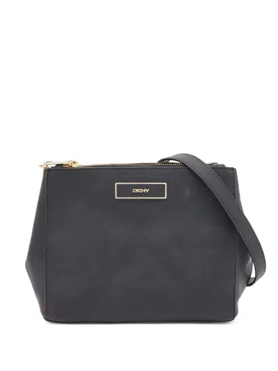 Pre-owned Dkny Vintage Logo-patch Cross Body Bag
