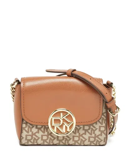 Pre-owned Dkny Vintage Logo-plaque Cross Body Bag