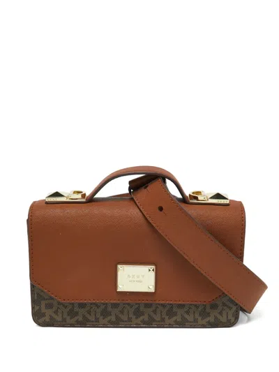 Pre-owned Dkny Vintage Monogram-pattern Crossbody Bag