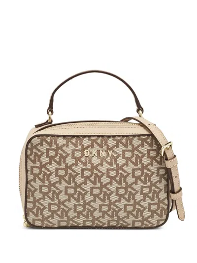 Pre-owned Dkny Vintage Monogram Shoulder Bag