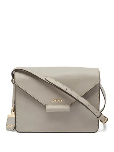 Pre-owned Dkny Vintage  Bryant Park Cross Body Bag In Gray