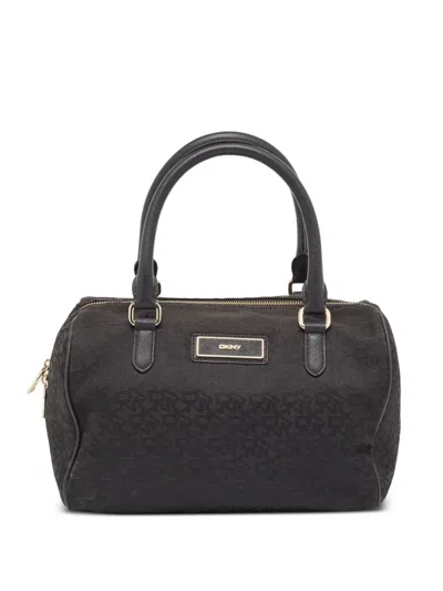Pre-owned Dkny Vintage  Monogram-jacquard Tote Bag