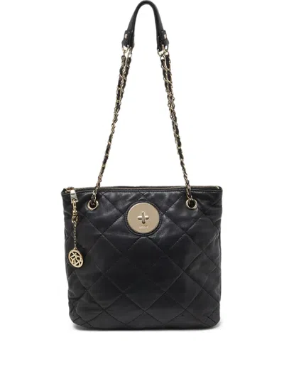 Pre-owned Dkny Vintage Quilted Leather Shoulder Bag