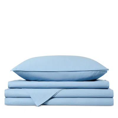 Dkny Vintage Washed Cotton 4-piece Sheet Set, King In Blue