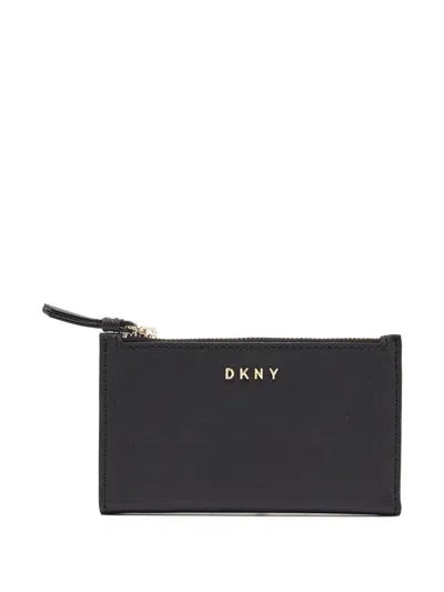 Pre-owned Dkny Vintage Zip Card Holder