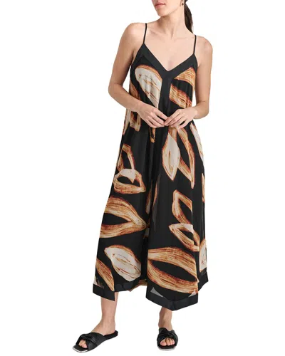 Dkny V-neck Print Top In Multi