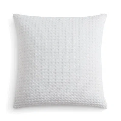 Dkny Waffle Cotton 26x26 Euro Sham White
