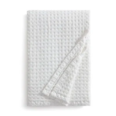 Dkny Waffle Cotton Blanket White
