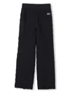 Dkny Waffle-effect Trousers In Black
