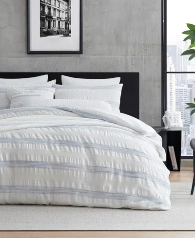 Dkny Waffle Stripe 3-pc. Duvet Set, King In Multi