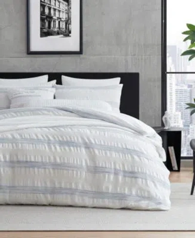 Dkny Waffle Stripe Duvet Sets In Multi