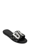 Dkny Women's Waltz Flat Sandal In Blk/nickel