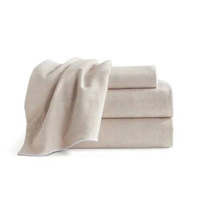 Dkny Washed Linen Cotton Blend 4 Piece Sheet Set