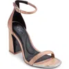Dkny K4497313 Womens Logo Manmade Ankle Strap In Rose Gold