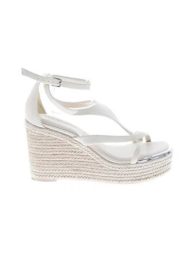 Pre-owned Dkny Wedges In White