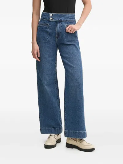 Dkny Welt-pocket Jeans In Blue