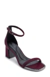 Dkny Waylin Ankle Strap Sandal In Wine