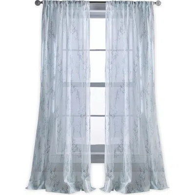 Dkny Whisper Poletop Curtain Panel In Blue