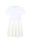 Dkny Logo-print Dress In White