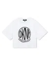 Dkny Logo-print Cotton T-shirt In White