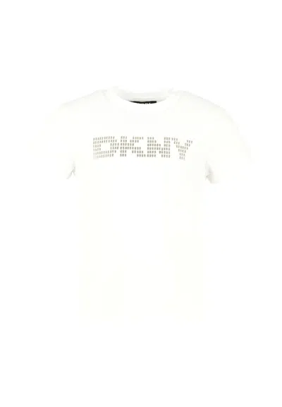 Dkny Kids' White T-shirt For Girl With Logo