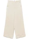 Dkny Wide-leg Trousers In Neutral
