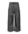 Dkny Wide Leg Jeans In Black