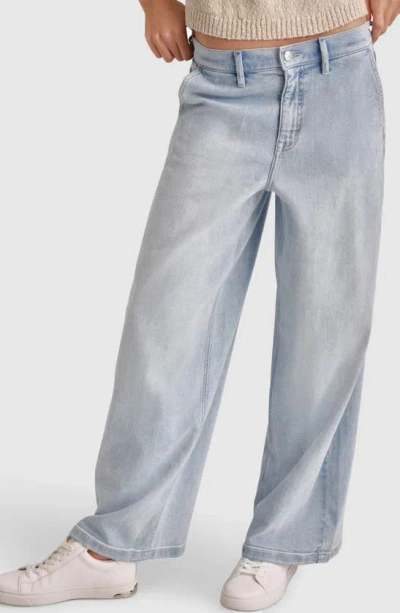Dkny Wide Leg Jeans In Highline
