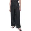 Dkny Wide Leg Linen Pants In Black