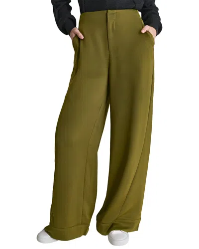 Dkny Wide Leg Pant In Dao-dark Olive