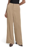 Dkny Wide Leg Pants In Brown